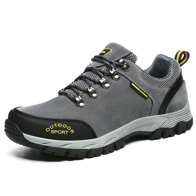 Dekabr Men&#39;S Waterproof Hiking Shoes Cushioning Antislip Climbing Shoes Trekking-ZIMNIE Sneakers Store-Dark Gray-7-Bargain Bait Box