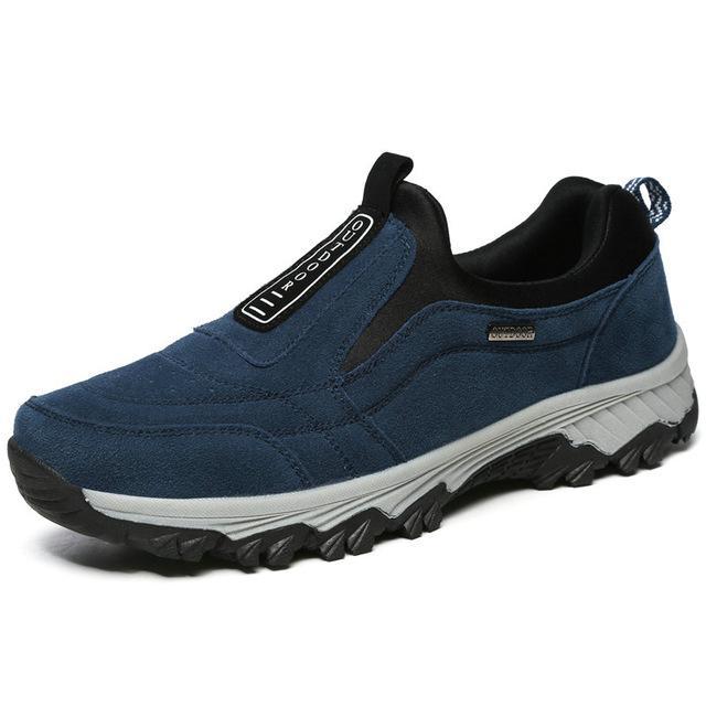 Dekabr Real Leather Outdoor Shoes Men Sports Hiking Shoes Trainers Climbing-ZIMNIE Sneakers Store-Dark Blue-7-Bargain Bait Box