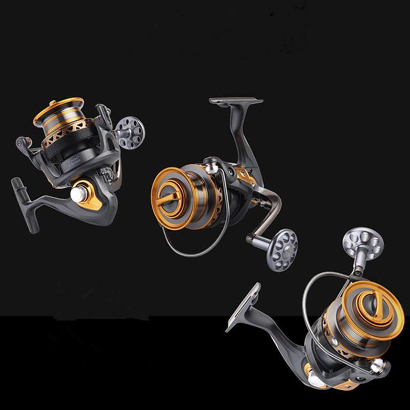 Design Aluminum Spool Spinning Reel 4000-7000 Series 13+1Bb Ball Bearings-Spinning Reels-ArrowShark fishing gear shop Store-4000 Series-Bargain Bait Box