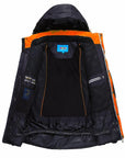 Detector Men'S Black And Blue Hight Waterproof Mountain Hiking Camping Jacket-Detector Sport-Black-M-Bargain Bait Box