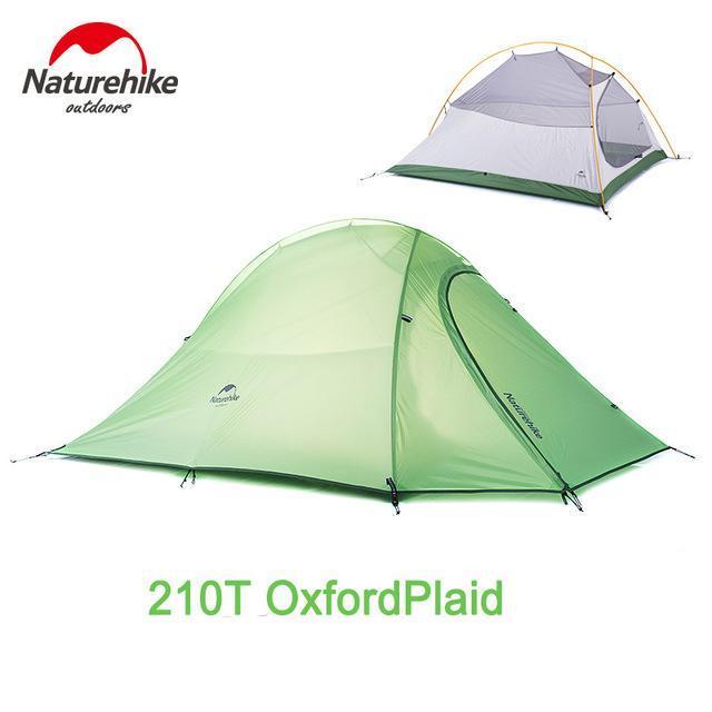 Dhl Naturehike 2 Person Tent Ultralight 20D Silicone Fabric Tents-Gocamp-210T GREEN-Bargain Bait Box