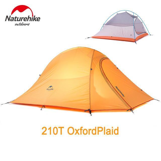 Dhl Naturehike 2 Person Tent Ultralight 20D Silicone Fabric Tents-Gocamp-210T orange-Bargain Bait Box
