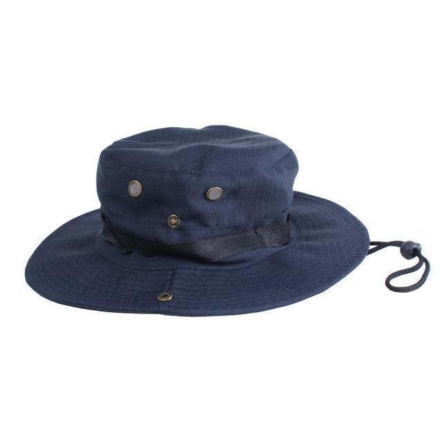 Difanni Tactical Boonie Hats Camo Bucket Hat Cap Wide Brim Hats Camping-Hats-Bargain Bait Box-Navy Blue-Bargain Bait Box
