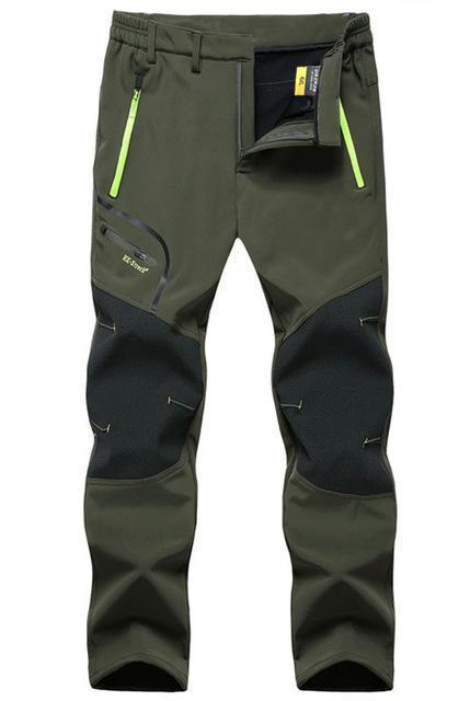 Direnjie Hiking Skiing Fishing Trekking Climbing Waterproof Pants Men-fishing pants-Stalkers Outdoor Store-Army Green-L-Bargain Bait Box