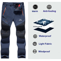 Direnjie Hiking Skiing Fishing Trekking Climbing Waterproof Pants Men-fishing pants-Stalkers Outdoor Store-Black-L-Bargain Bait Box