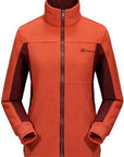 Direnjie Woman Warm Trekking Hiking Outdoor Fleece Jacket Ladies Thermal-LandCrown Adventure Store-Orange-M-Bargain Bait Box
