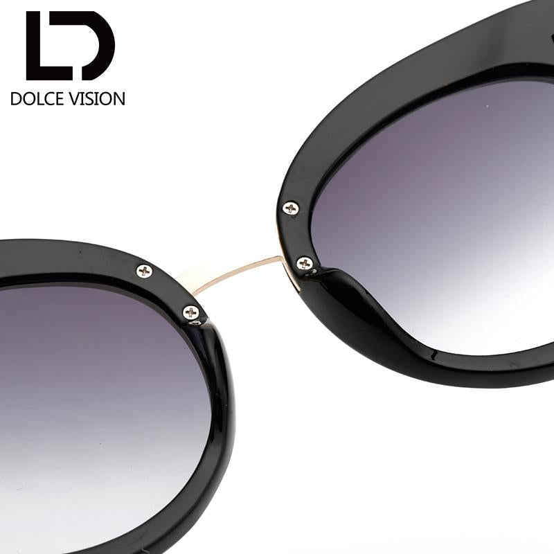 Dolce Vision Ladies Black Vintage Cat Eye Sunglasses Designer Glasses For-DolceVision Store-001-Bargain Bait Box