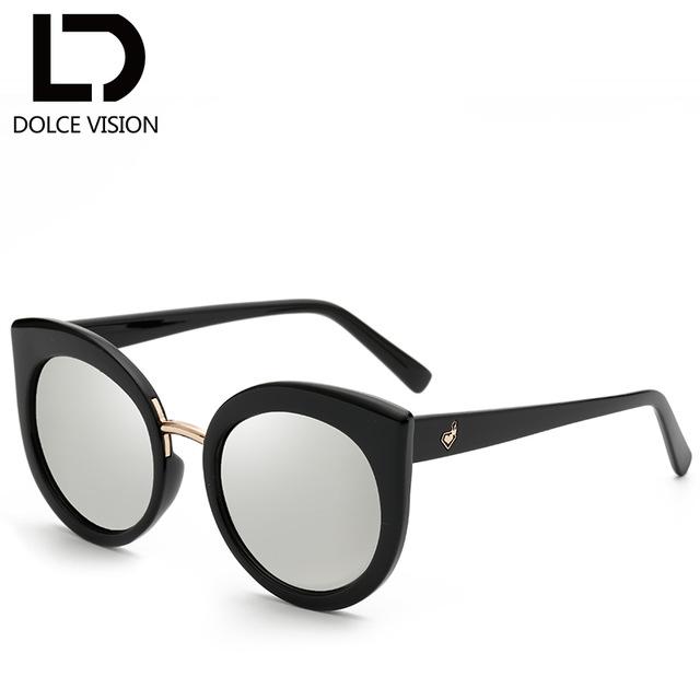 Dolce Vision Ladies Black Vintage Cat Eye Sunglasses Designer Glasses For-DolceVision Store-003-Bargain Bait Box