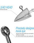 Donql 10Pcs/ Box Barbed Jig Head Fishhook Lead Head Fishing Hook 3.5G 5G 7G-Jig Heads for Swimbaits-DONQL Fishing Store-10pcs 3.5g-Bargain Bait Box