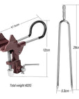 Donql High Quality Fishing Rod Holder Angle Adjustable Metal Bracket Rack-Fishing Tools-DONQL Store-Brown-Bargain Bait Box