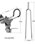 Donql High Quality Fishing Rod Holder Angle Adjustable Metal Bracket Rack-Fishing Tools-DONQL Store-Gray Without Screw-Bargain Bait Box