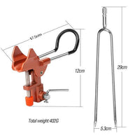 Donql High Quality Fishing Rod Holder Angle Adjustable Metal Bracket Rack-Fishing Tools-DONQL Store-Orange Red-Bargain Bait Box