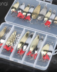 Donql Mixed Colors Fishing Lures Spoon Bait Metal Lure Kit Sequins Noise-Enjoying Your Life Store-A-Bargain Bait Box
