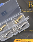 Donql Mixed Colors Fishing Lures Spoon Bait Metal Lure Kit Sequins Noise-Enjoying Your Life Store-B-Bargain Bait Box