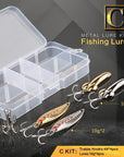 Donql Mixed Colors Fishing Lures Spoon Bait Metal Lure Kit Sequins Noise-Enjoying Your Life Store-C-Bargain Bait Box