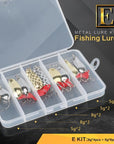 Donql Mixed Colors Fishing Lures Spoon Bait Metal Lure Kit Sequins Noise-Enjoying Your Life Store-E-Bargain Bait Box