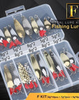 Donql Mixed Colors Fishing Lures Spoon Bait Metal Lure Kit Sequins Noise-Enjoying Your Life Store-F-Bargain Bait Box