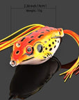 Donql Soft Ray Frog Fishing Lures Double Hooks Top Water Artificial Lure 6G 9G-DONQL Store-13g Red-Bargain Bait Box