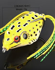 Donql Soft Ray Frog Fishing Lures Double Hooks Top Water Artificial Lure 6G 9G-DONQL Store-13g Yellow-Bargain Bait Box