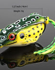 Donql Soft Ray Frog Fishing Lures Double Hooks Top Water Artificial Lure 6G 9G-DONQL Store-6g Dark Green-Bargain Bait Box