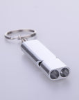 Double-Frequency Gold/Sliver Emergency Survival Whistle Keychain Aerial Aluminum-Splendidness-Sliver-Bargain Bait Box