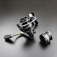 Double Reels Mini Trout Fishing Spinning Reel Salmo Playtcephalus Stainless-Fishing Reels-SHIMANGE Store-black-8-Other-Bargain Bait Box