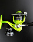 Double Reels Mini Trout Fishing Spinning Reel Salmo Playtcephalus Stainless-Fishing Reels-SHIMANGE Store-green-8-Other-Bargain Bait Box