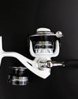 Double Reels Mini Trout Fishing Spinning Reel Salmo Playtcephalus Stainless-Fishing Reels-SHIMANGE Store-white-8-Other-Bargain Bait Box