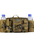 Double Water Bottle Men Nylon Waist Sport Bag Belt Tactical Military Travel-Smiling of Fei Store-New Jungle digital-Bargain Bait Box
