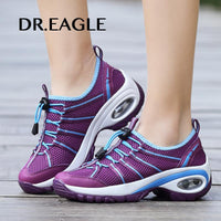 Dr.Eagle Women Outdoor Anti-Slip Hiking Shoes Sneaker Height Increasing-DR.Eagle Official Store-Dark Grey-4.5-Bargain Bait Box