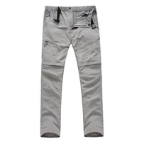Dropshipping Men'S Quick Dry Removable Hiking Pants Sport Summer Breathable-fishing pants-GH229002 Store-gray-S-Bargain Bait Box