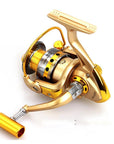 Durable Cheaper Fishing Reel Pre-Loading Spinning Wheel Yellow 10 Bb Metal 5.5:1-Spinning Reels-NUNATAK Fishing Store-1000 Series-Bargain Bait Box