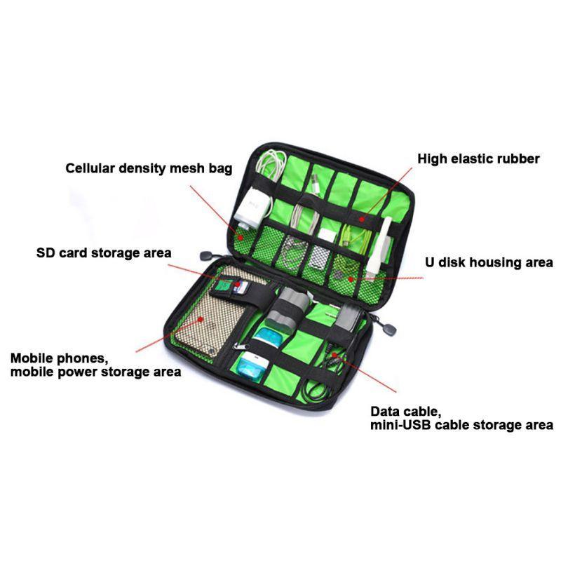 Earphone Cable Organizer Bag Usb Flash Drives Case Digital Storage Pouch-Sports &Recreation Shop-L-Bargain Bait Box