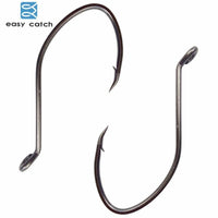 Easy Catch 100Pcs 8832 High Carbon Steel Fishing Hooks Black Offset Wide Gap-Easycatch-fishing tackle Store-1-Bargain Bait Box