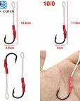 Easy Catch 20Pcs 10827 Jig Assist Bait Fishing Hooks With Pe Line Size 1/0 2/0-Easycatch-fishing tackle Store-1 0-Bargain Bait Box