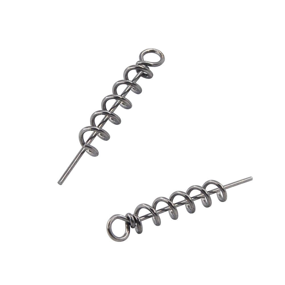 Easy Catch 30Pcs/Lot Stainless Steel Soft Bait Spring Lock Pin Fishing Lure-Easycatch-fishing tackle Store-Large-Bargain Bait Box