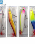 Easy Catch 8Pcs 14Cm Plastic Hard Fishing Lures Flasher Feather Minnow-Crankbaits-Easycatch-fishing tackle Store-Bargain Bait Box