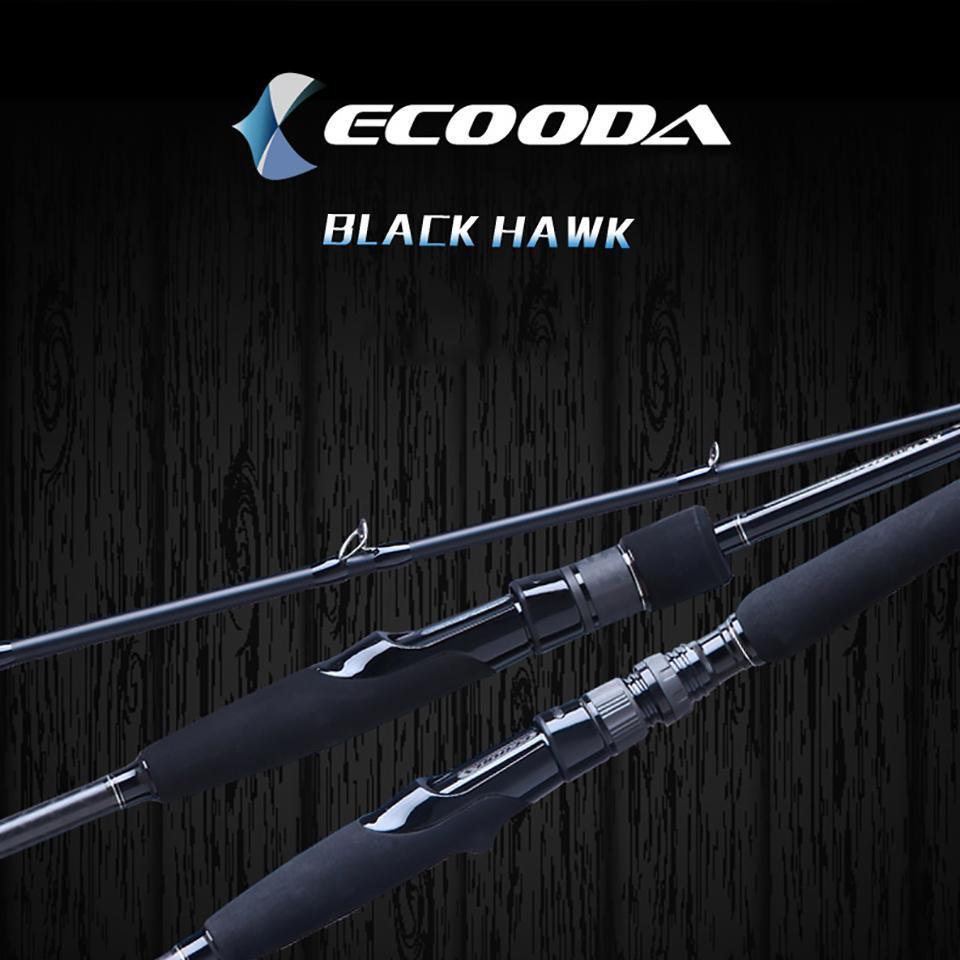 Ecooda Black Hawk 2.1 2.4 2.7M Casting Spinning Lure Fishing Rod Pole Cane-Angler Dream Official Store-White-Bargain Bait Box