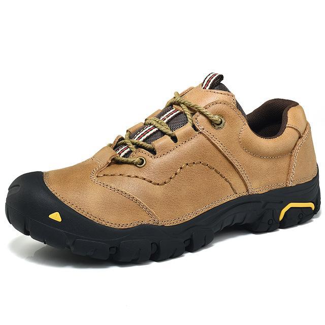 Ectic Big Size Outdoor Hiking Boots Breathable Suede Leather Climbing Shoes-Sneakers Global sales Store-Khaki-6.5-Bargain Bait Box