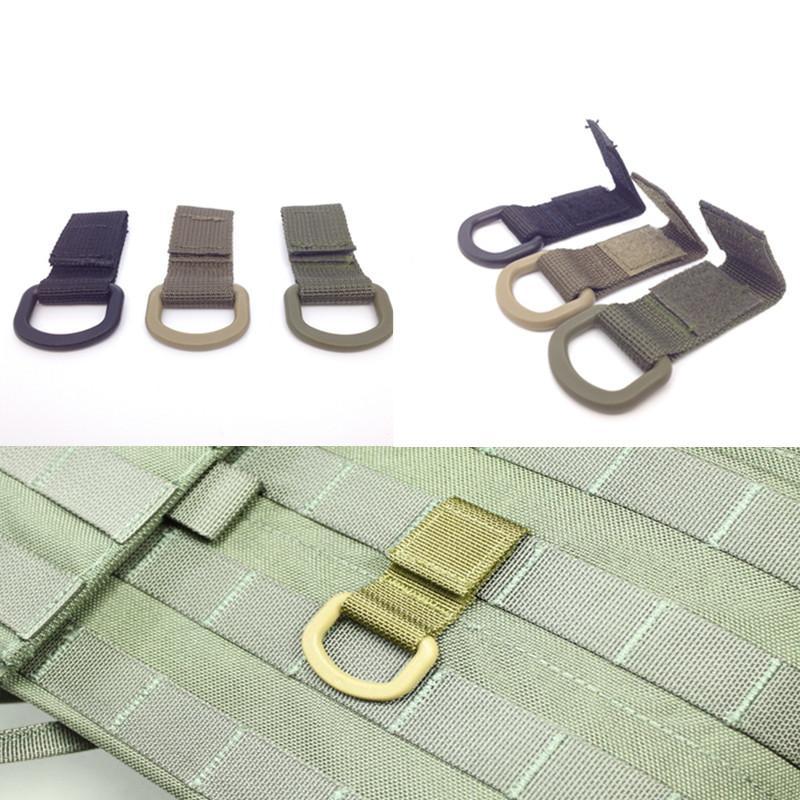 Edc 3 Colors Carabiner High Strength Nylon Tactical Backpack Key Hook Clip-NanYou Outdoor Camping Supplies Store-Black-Bargain Bait Box