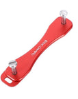 Edc Aluminum Hard Oxide Key Holder Clip Keys Organizer Folder Keychain Multi-Fun Sunday Shop-Red-Bargain Bait Box