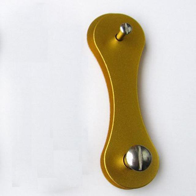 Edc Aluminum Hard Oxide Pocket Key Holder Clip Organizer Folder Keychain Outdoor-Topsniper Outdoor Store-Yellow-Bargain Bait Box