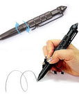 Edc Aluminum Tactical Pens Glass Breaker Edc Self Defense Tactical Survival-EnjoyOutdoor Store-Gray-Bargain Bait Box