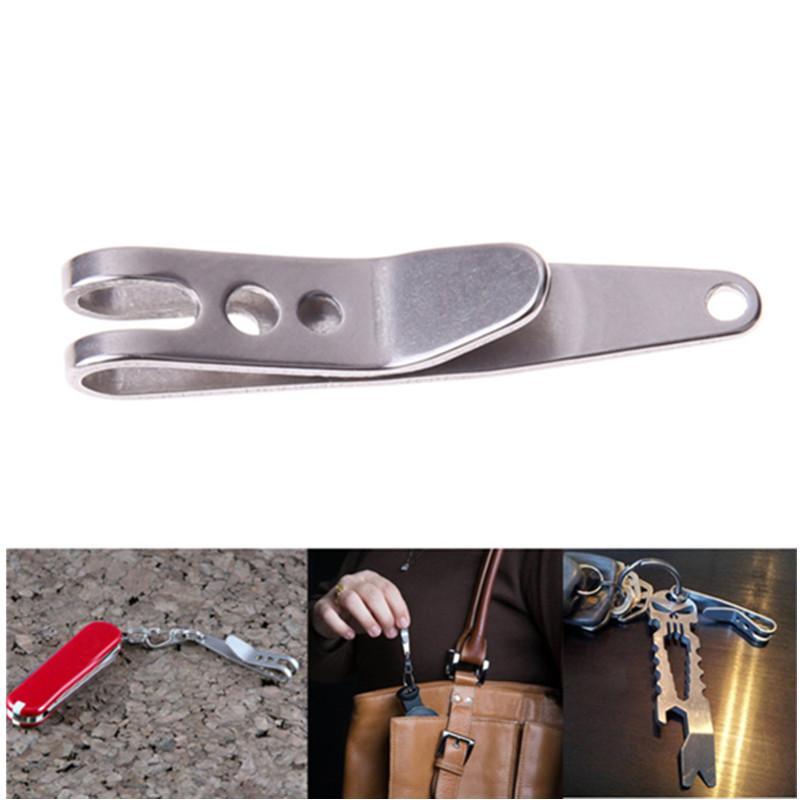 Edc Bag Suspension Clip With Key Ring Carabiner 301 Stainless Steel Outdoor-NanYou Outdoor Camping Supplies Store-Bargain Bait Box