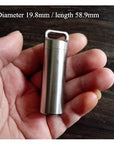 Edc Camping Survival Waterproof Pill Box Container 304 Stainless Steel-Bao Zhibao Outdoor Store-dahao - L-Bargain Bait Box