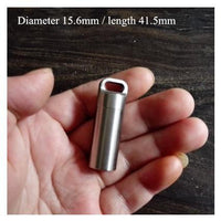 Edc Camping Survival Waterproof Pill Box Container 304 Stainless Steel-Bao Zhibao Outdoor Store-zhonghao - M-Bargain Bait Box