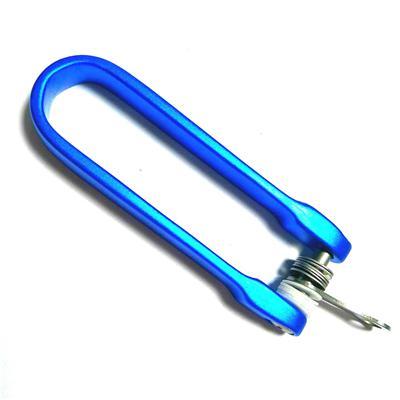 Unique Bargains Loaded Gate Outdoor Hiking Aluminum D Ring Carabiners  Keychain Clip Blue 4 Pcs : Target