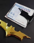 Edc Magnetic Money Clip Dark Knight Outdoor Portable Batman Folding Batarang-Bao Zhibao Outdoor Store-1pcs golden-Bargain Bait Box