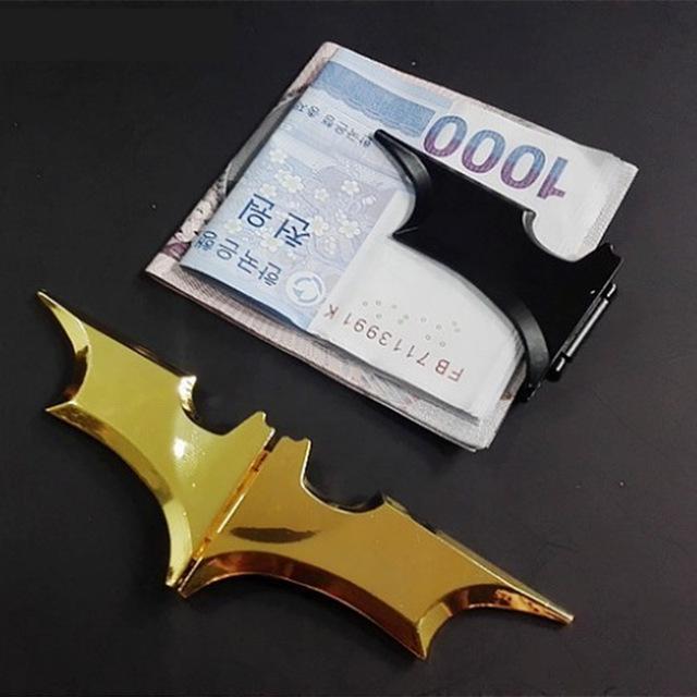 Edc Magnetic Money Clip Dark Knight Outdoor Portable Batman Folding Batarang-Bao Zhibao Outdoor Store-1pcs golden-Bargain Bait Box