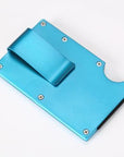 Edc Metal Money Clip Ultra-Thin Outdoor Portable Multi-Function High Capacity-Bao Zhibao Outdoor Store-MD-Blue-Bargain Bait Box